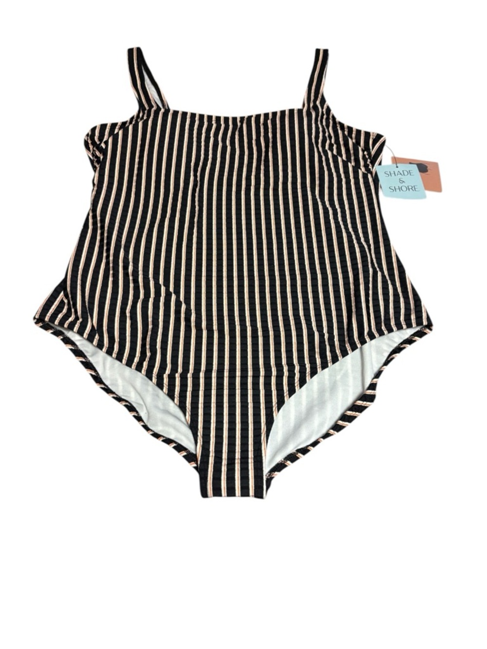 Shade & Shore Striped One-Piece Swimsuit